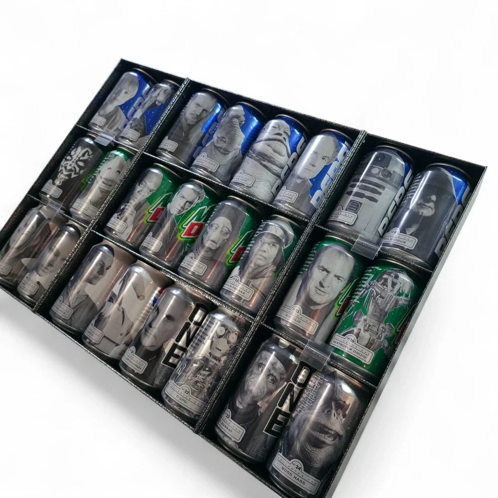 Star Wars Episode I Pepsi Collector Can Set Retro 1999 Naboo Fighter Metal Box